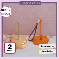( 2 Types) Yarn Spindle Single or Handle Yarn Winding Tools Premium Quality Wood Yarn Spinner Yarn H