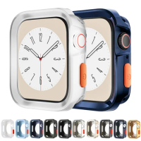 For Apple Watch Case Series 9 8 7 6 SE 5 Accessorie TPU Shockproof Protector Bumper Cover iwatch Ultra 49mm 44mm 40mm 41mm 45mm