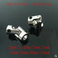 1pc 2mm 2.3mm 3mm 3.17mm 4mm 5mm 6mm 8mm 10mm RC Car Boat Model Universal Coupler Joint Coupling Steel Shaft Connector