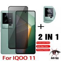 Pelindung Skrin Telefon Depan, 2in1, untuk IQOO 11, 11 Pro, IQOO 11, 11 Pro, Penutup Penuh, Kaca Baj