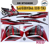 Lagenda115 stripestiker sticker Yamaha legend 115z 115zr (2) srl115z 115zr body coverset cover set k