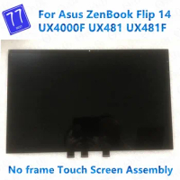 Original 14 inch 1920*1080 IPS LCD For Asus ZenBook Flip 14 UX481 UX481F Laptop LCD Panel Touch Screen Assembly