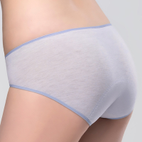 思薇爾 花紗物語樂活風系列M-XXL素面中低腰日用型生理褲(淨悠紫)