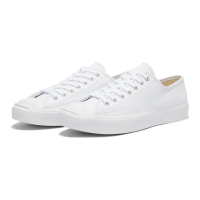 【CONVERSE】休閒鞋 男鞋 女鞋 帆布鞋 開口笑 運動 低筒 皮革 JP OX 白 164225C