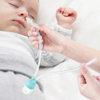 2024 Baby Nose Cleaner Nasal Aspirator Baby Mucous Remover Newborn Hygiene Kit Mucus Runny Nose Inhaler Kids Healthy Care Stuff