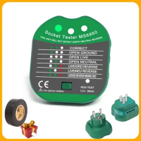 NEW Socket Tester Smart Voltage Detector Outlet Checker RCD GFCI Test NCV Live Neuter wire Test EU US Plug Meter