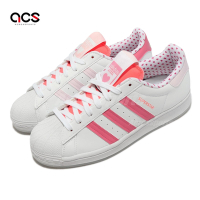 Adidas 休閒鞋 Superstar J 大童 女鞋 桃紅 粉紅色 V-Day 經典 貝殼頭 愛迪達 GY3336