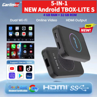 【พร้อมส่ง】NEW CarlinKit TBOX-LITE S 5 in1 2025 Android 10 Apple CarPlay&Android Autoไร้สาย 8-core Ai