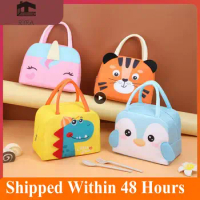 Kawaii Portable Fridge Thermal Bag Women Children Picnic School Thermal Insulated Lunch Box Tote Food Small Cooler Bag Pouch