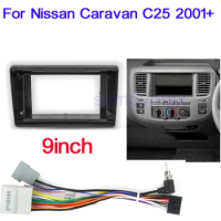 9 inch big screen 2 Din android Car Radio Fascia Frame for Nissan Caravan (E25) 2001+ car panel Dash Mount Kit