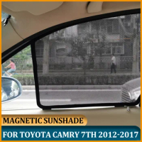 Magnetic Car Window Sunshades For Toyota Camry 7th 2017 2016 2015 Side Windows Baby Sun Shades For Toyota Camry 2012 2013 2014