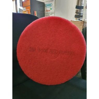 PAD 3M ORIGINAL SCRUBBING BRUSHING POLES LANTAI MARMER GRANIT TERASO SEPON GOSOK UKURAN 16 INCH Red