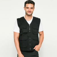VEST KASUAL BAHAN SEMI DENIM BIG SIZE (XXL-3XL-4XL) | ROMPI PRIA KEREN