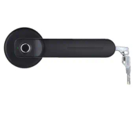 Indoor bedroom wooden door fingerprint lock office household handle electronic smart lock room door fingerprint lock