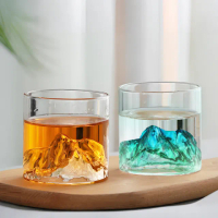 【上手家居】富士山杯 180ml(茶杯/威士忌杯/玻璃杯/酒杯/玻璃杯)