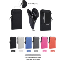 4.7-7.2 inch Mobile Phones Pouch Outdoor Wallet Case Belt Clip Waist Bag Crossbod Bag For iPhone 14 13 12 Pro Max Samsung Huawei