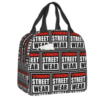 Vision Street Wear Thermal Insulated Lunch Bag Women Resuable Lunch Tote for Work School Travel Storage Food Bento Box