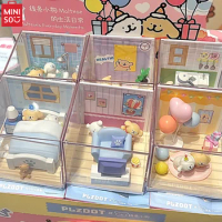 MINISO Maltese's Daily Life Series Blind Box Kawaii Puppy Display Box Desktop Decoration Model Children's Toy Birthday Gift