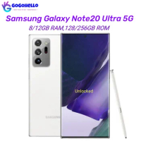 98% New Original Samsung Galaxy Note20 Ultra 5G N986U/U1 6.9" 12GB RAM 128/512GB ROM Snapdragon NFC Unlocked Android Cellphone