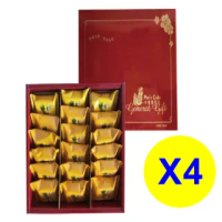 【小潘蛋糕坊】禮盒鳳梨酥18入4入組(知名伴手禮-隨貨附提袋)