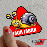 jaga jarak, stiker lucu, siput jaga jarak, stiker timbul. stiker motor, dan mobil