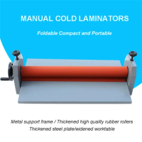 Heavy 25" Manual Laminating Machine Perfect Protect Cold Laminator Office Equipment 1pcs NEW Cold Roll Laminator