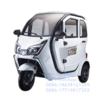 1500W Adult Electric Tricycle 3 Wheel Passenger Vehicle Enclosed Mobility Scooter Tuk Tuk Car With COC EEC