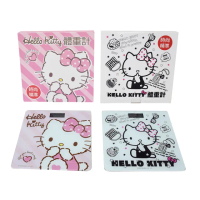 【百科良品】Hello Kitty凱蒂貓 數位電子體重計 體重機 電子秤-黑白時尚/粉色甜心(正版授權)
