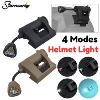 Tactical Helmet Light Head Lights Mpls Charge Helmet Lamp 4 Modes Green Red IR Laser Hunting Airsoft Military Helmet Flashlight