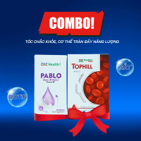 Viên Uống TOPHILL (30 viên/hộp ) + Viên Uống PABLO (60 viên/hộp) - DS ckc health Hỗ Trợ Bổ Sung Sắt,
