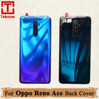 Original New Battery Cover For Oppo Reno Ace Back Cover Case Glass Rear Housing Repair Parts For Reno ace PCLM10 Replacement
