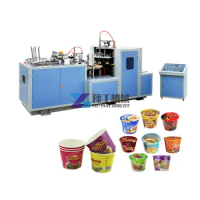 Square Bowl Kraft Paper Lunch Box Machine Automatic Paper Cup Bowl Making Forming Manufacturing Mach