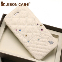 JisonCase iPhone SE / 5 / 5S 手工繡花摔紋真皮鑽妍保護套 絕版品【出清】【APP下單最高22%回饋】