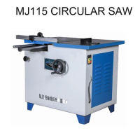 Full-automatic Woodworking Lifting Circular Saw Curve Saw MJ115 Table Angle Cutting Saw Precision Lifting Table Saw 2.2KW