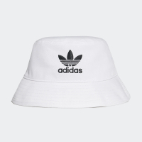 【adidas 愛迪達】漁夫帽 帽子 遮陽帽 三葉草 白 FQ4641(2956)