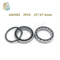 6805-RD Bearing (4 Pcs) 25*37*6 mm 6805RD Dedicated Bike Bottom Bracket Bearings 6805 RD ( HT2 / BB51 ) MR25376 SC6805N RS