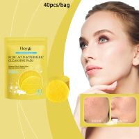 Miếng Làm Sạch Nén Axit Nghệ, 40 Miếng, Miếng Tẩy Tế Bào Chết, Miếng Bọt Biển Mặt, Để Làm Sạch Da, T