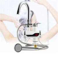 Tankless Water Heater Faucet Shower Instant Water-Heater Electric Tap Heating Instant Hot Water for Kitchen and Bathroom