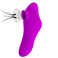 Adaner Silicone Clit Sucker Vibrator Tongue Licking Toy Nipple Sucker Body Clitoris Stimulator Vibrator Sex Toys for Women