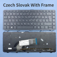 Czech+Slovak Backlit Laptop keyboard FOR HP ProBook 640 440 445 G1 640 645 430 Without Frame CS Layout
