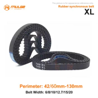 XL Timing Belt 42XL/60XL/62XL/64XL/66XL/68XL/70XL- 130XLXL Width 10mm 12.7mm Rubber Closed Loop Synchronous Belt