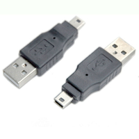 fujiei USB A公-Micro USB B公轉接頭  USB A公轉Micro USB公直頭 轉接頭
