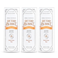 【Retro Bubble】去漬防護草本精品牙膏 – 伯爵下午茶三入組(防口乾/保濕/去菸垢剋星/牙齒美白)