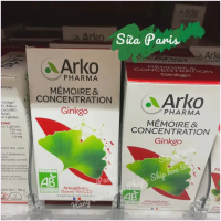 Ginkgo Biloba viên uông bổ não và tăng cường trí nhớ Arkopharma_Sữa Paris Aderma