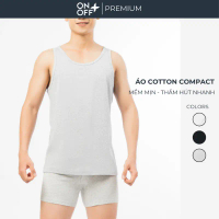 Áo ba lỗ nam cotton compact ONOFF basic thấm hút mồ hôi làm mát nhanh ONOFF 18IA24A017