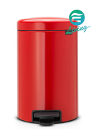 BRABANTIA PEDAL BIN 紅色 時尚腳踏式垃圾桶12L #112003【最高點數22%點數回饋】