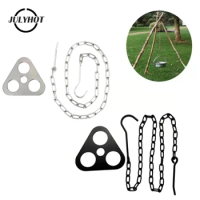 1pc Camping Hanging Tripod W/ Bag Pot Rack Hanger BBQ Steel Rack Multifunction Tripod Fire For Picnic Bonfire Party Outdoor Tool