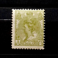 Prangko / Perangko Nederland Belanda 1901 Queen Wilhelmina 3 Cent  Mint