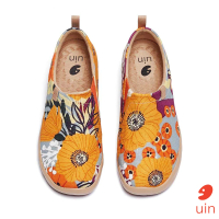 【uin】西班牙原創設計 女鞋 百花林彩繪休閒鞋W1109374(彩繪)
