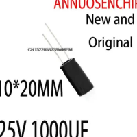 50PCS New and Original 10*20mm aluminum electrolytic CAP 1000uf 25v 105C RD Good quality 25V 1000UF